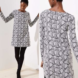 🎉Loft | Floral Jacquard Shift Dress